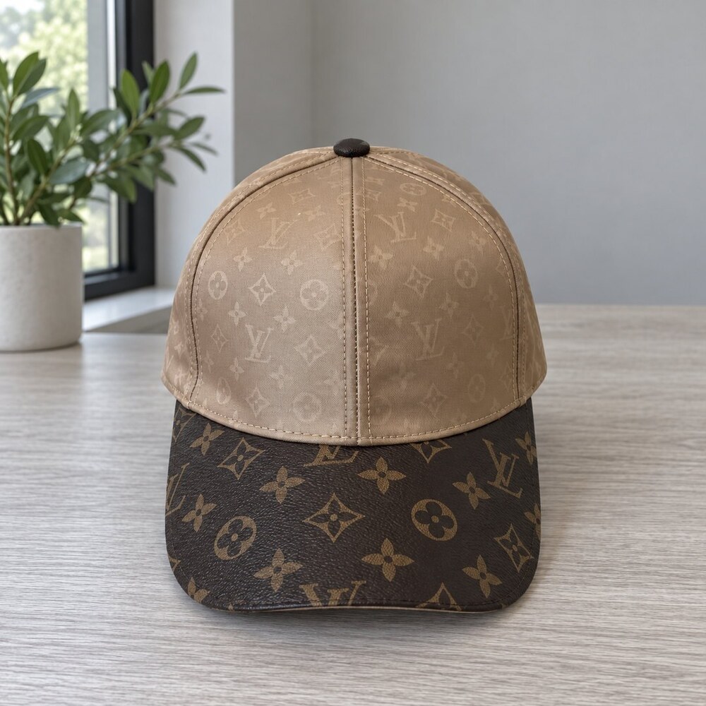 Louis Vuitton Taupe Brown Monogram Cap - Picture 1 of 6